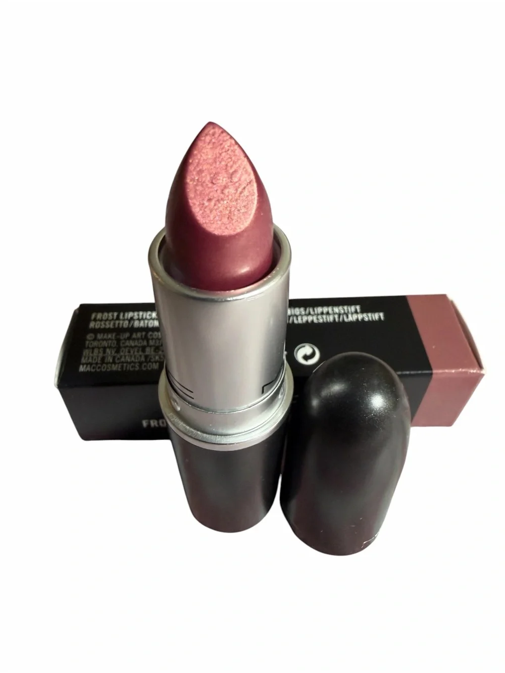 MAC Frost Lipstick in PLUM DANDY BNIB